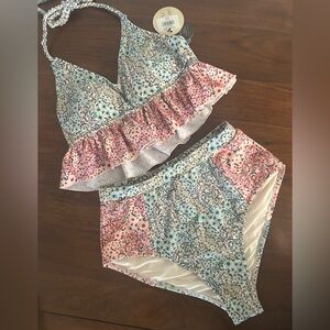 DownEast Patchwork Swim Set